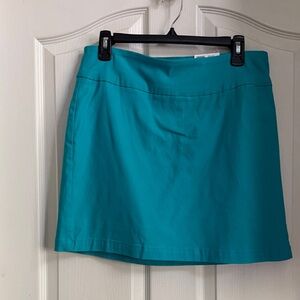 Crown & Ivy Teal Women's A-Line Skort NWT